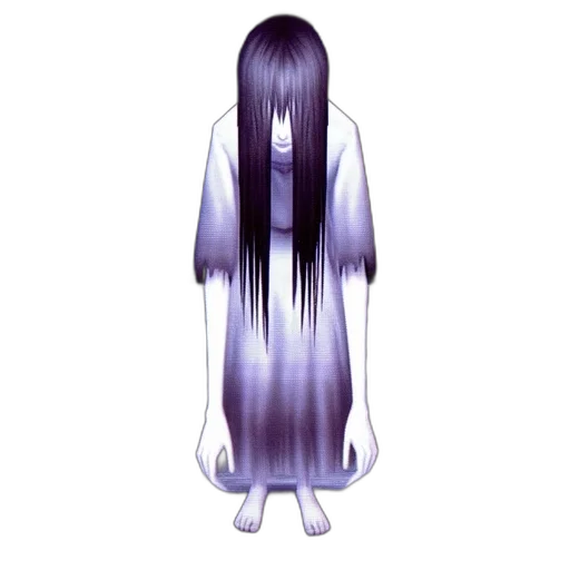 hair, dress, creature, staff transparent PNG cut-out