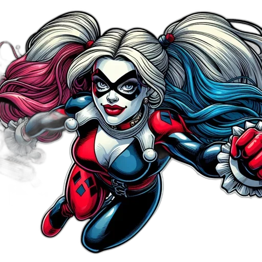 comic book art, concept art, cartoon, animated transparent PNG cut-out