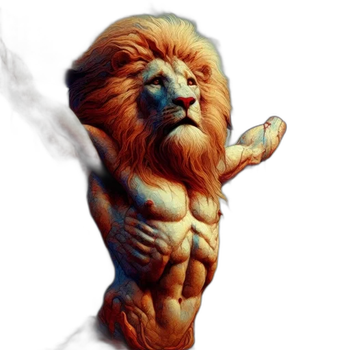 animal, creature, hair, photorealistic transparent PNG cut-out