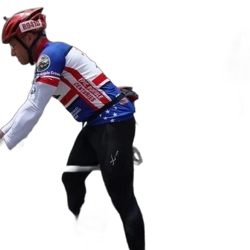 man, patriotic, cycling, outfit transparent PNG cut-out