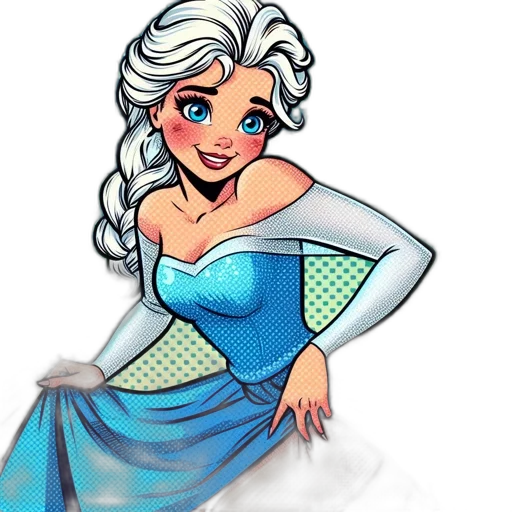 dress, cartoon, fantasy art, pixel art transparent PNG cut-out