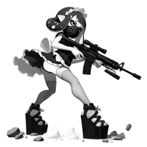 robot, weapon, mask, concept art transparent PNG cut-out