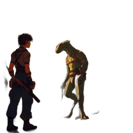 creature, animal, concept art, pixel art transparent PNG cut-out