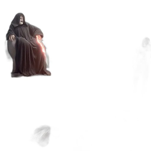 creature, dress, weapon, mask transparent PNG cut-out