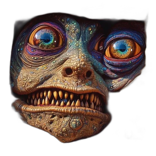 mask, face, creature, robot transparent PNG cut-out