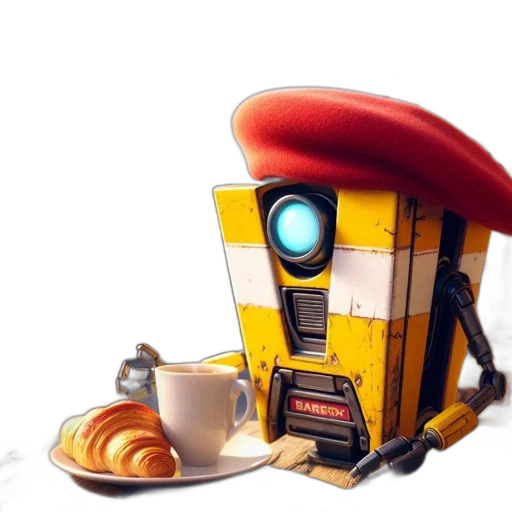 robot, food, staff, concept art transparent PNG cut-out