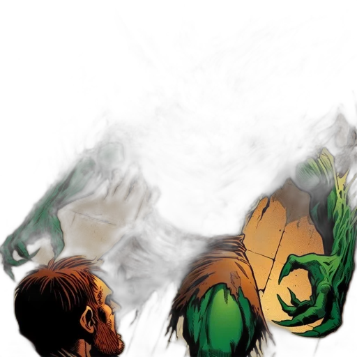 mask, comic book art, concept art, fantasy art transparent PNG cut-out