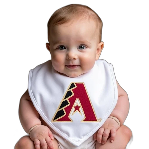 infant, white, arizona, diamondbacks transparent PNG cut-out