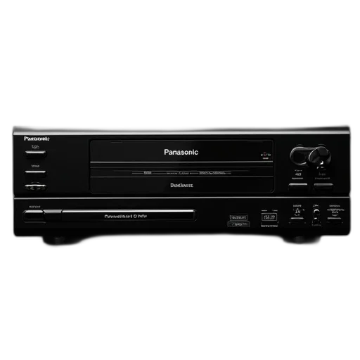panasonic, dvd, player, black transparent PNG cut-out