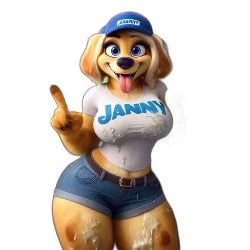 staff, animal, jacket, 3d render transparent PNG cut-out