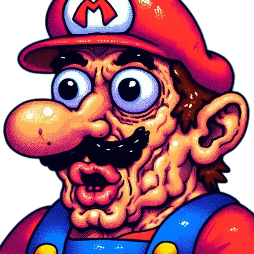face, mask, creature, pixel art transparent PNG cut-out