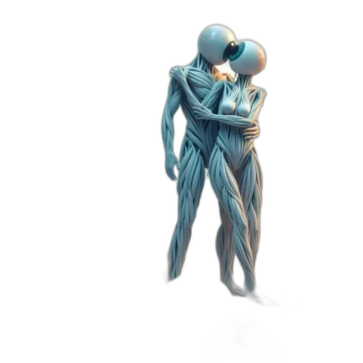 robot, creature, concept art, 3d render transparent PNG cut-out