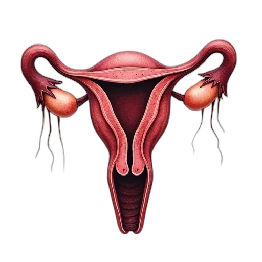 hair, drawing, uterus, inside transparent PNG cut-out