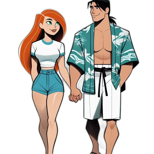 dress, cartoon, concept art, comic book art transparent PNG cut-out
