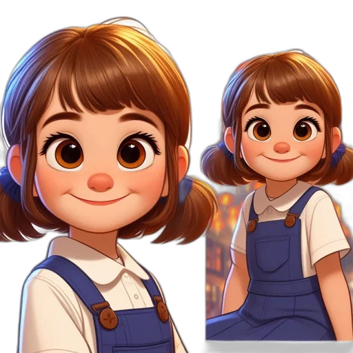 face, cartoon, anime, concept art transparent PNG cut-out
