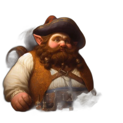 face, hat, staff, concept art transparent PNG cut-out