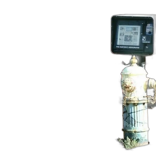 robot, fire, hydrant, stands transparent PNG cut-out