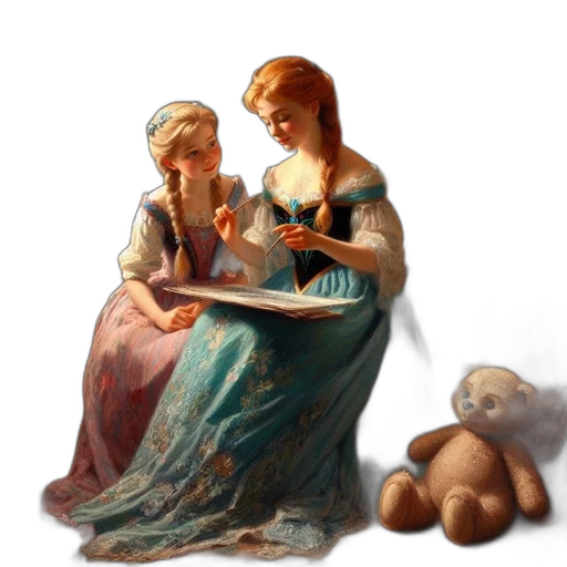 jewelry, oil painting, concept art, photorealistic transparent PNG cut-out
