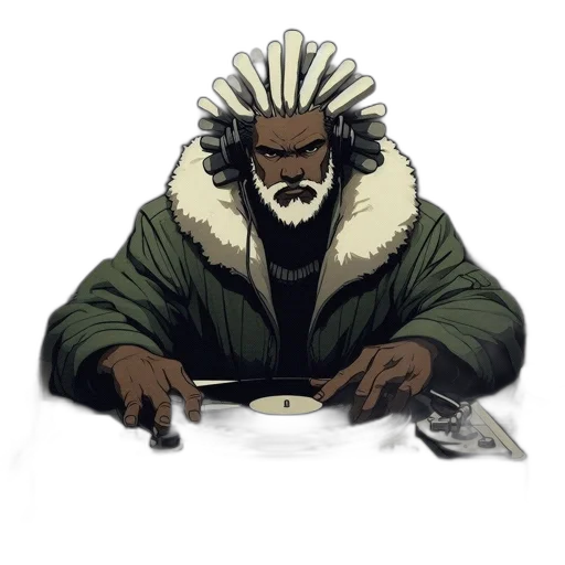 jacket, face, concept art, comic book art transparent PNG cut-out