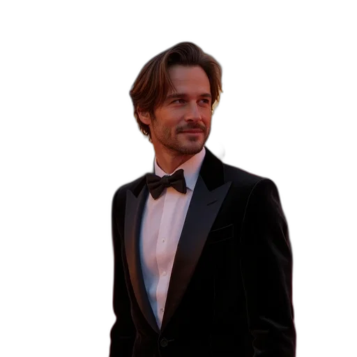 staff, jacket, hair, face transparent PNG cut-out