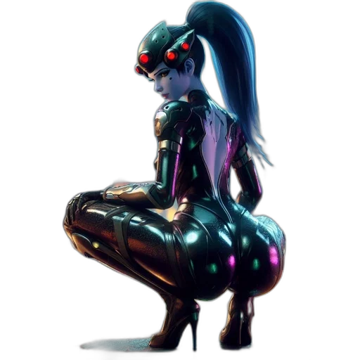 robot, dress, cyberpunk, concept art transparent PNG cut-out