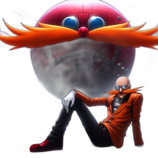 jacket, creature, mask, staff transparent PNG cut-out