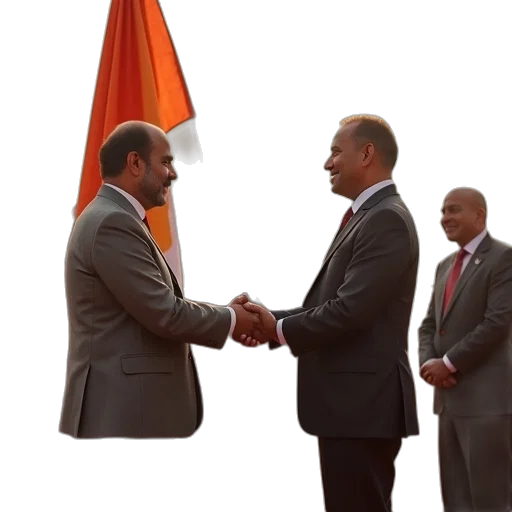 men, shaking, hands, inauguration transparent PNG cut-out