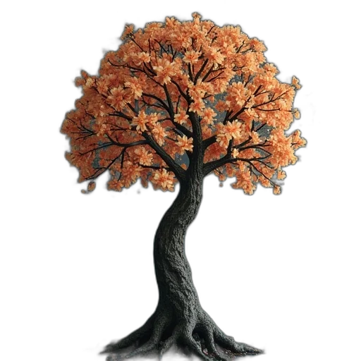 tree, crown, flower, hair transparent PNG cut-out