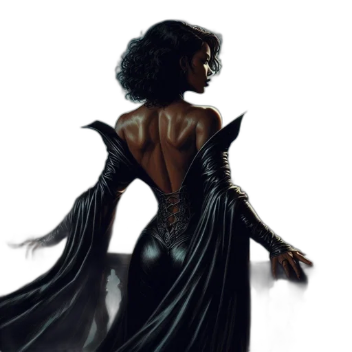 dress, concept art, fantasy art, comic book art transparent PNG cut-out