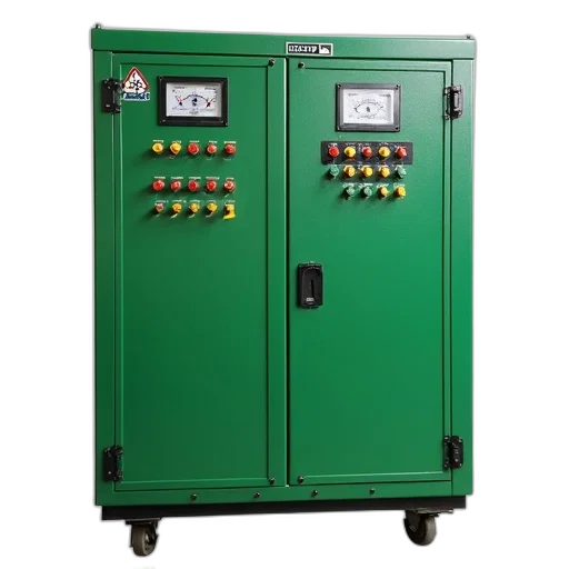 green, metal, box, control transparent PNG cut-out