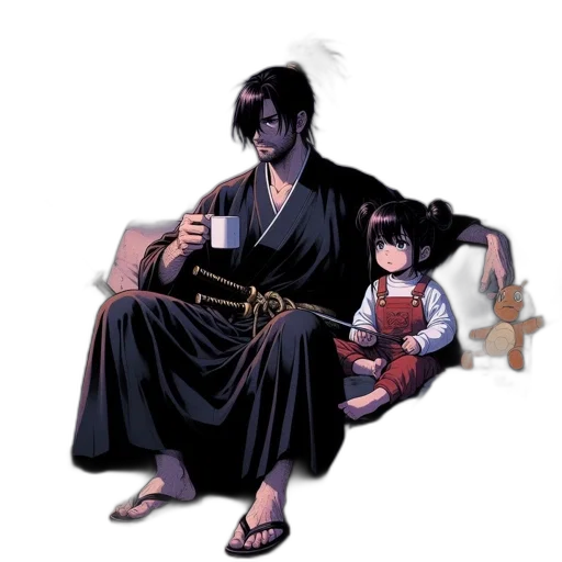 concept art, comic book art, anime, pixel art transparent PNG cut-out