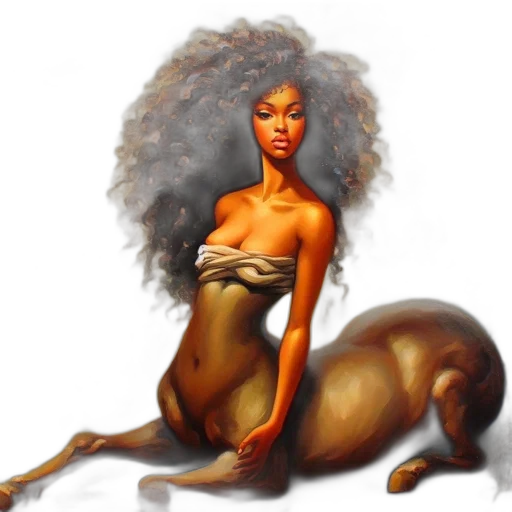 creature, hair, animal, fantasy art transparent PNG cut-out
