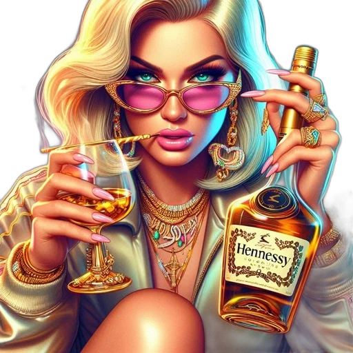 jewelry, jacket, comic book art, photorealistic transparent PNG cut-out