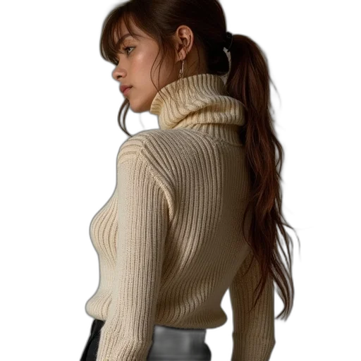 jacket, staff, hair, jewelry transparent PNG cut-out