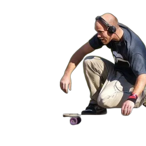 staff, man, wearing, headphones transparent PNG cut-out
