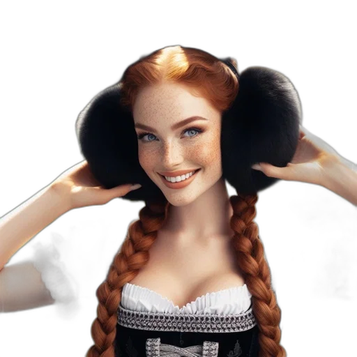 hair, hat, dress, crown transparent PNG cut-out