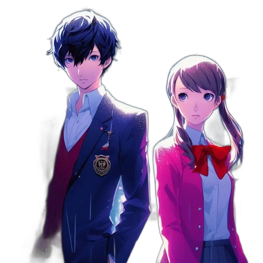 jacket, staff, anime, pixel art transparent PNG cut-out