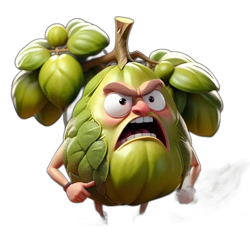 crown, food, creature, face transparent PNG cut-out