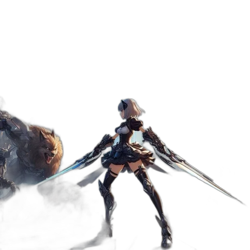 sword, weapon, robot, staff transparent PNG cut-out