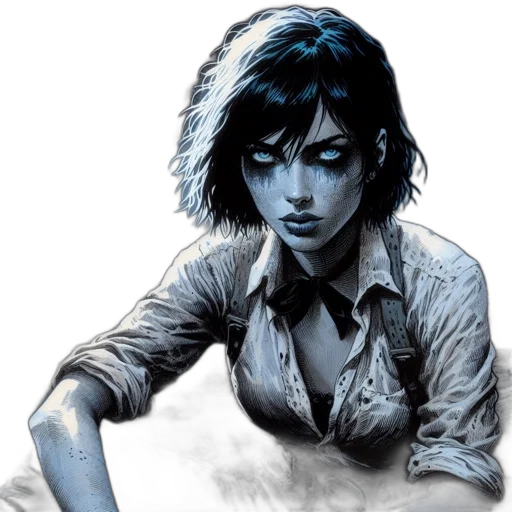 comic book art, concept art, fantasy art, photorealistic transparent PNG cut-out
