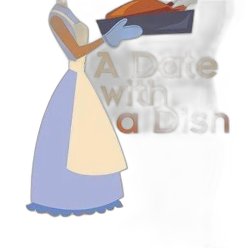 dress, food, staff, cartoon transparent PNG cut-out