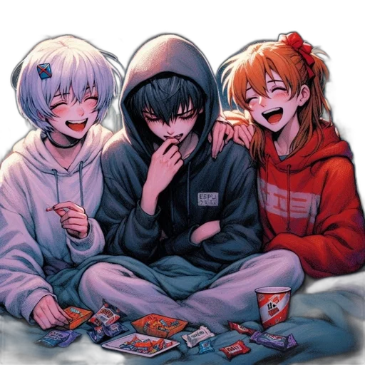 jacket, anime, cyberpunk, vaporwave transparent PNG cut-out