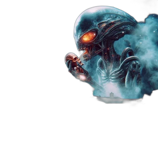 robot, creature, mask, face transparent PNG cut-out