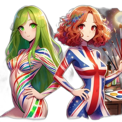 hair, anime, concept art, fantasy art transparent PNG cut-out