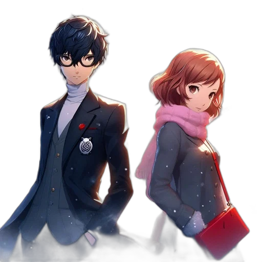 jacket, anime, concept art, pixel art transparent PNG cut-out