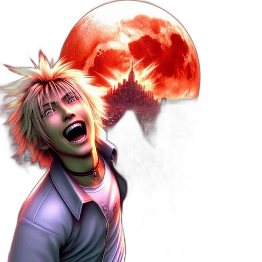 concept art, comic book art, anime, 3d render transparent PNG cut-out