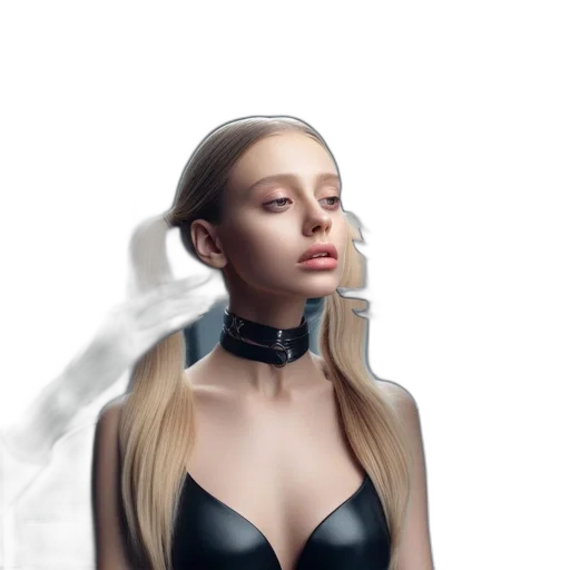 dress, jewelry, robot, face transparent PNG cut-out