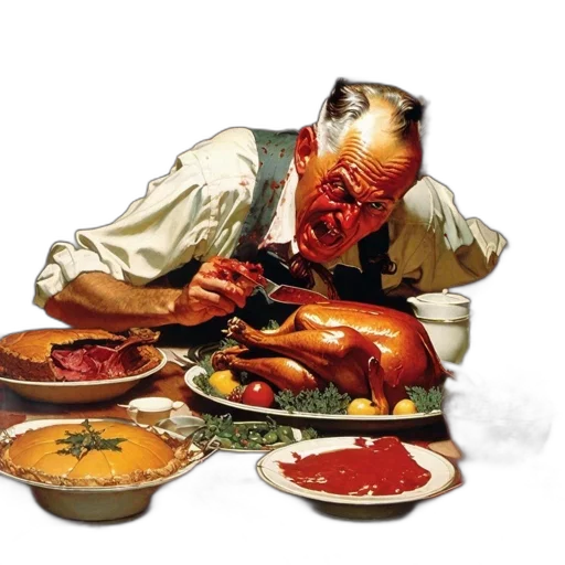 food, photorealistic, concept art, man transparent PNG cut-out
