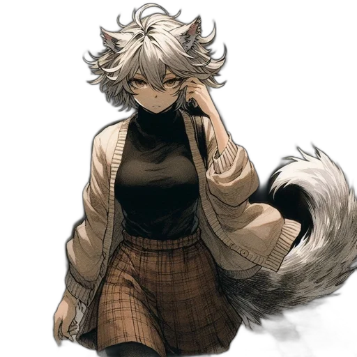 hair, staff, creature, animal transparent PNG cut-out