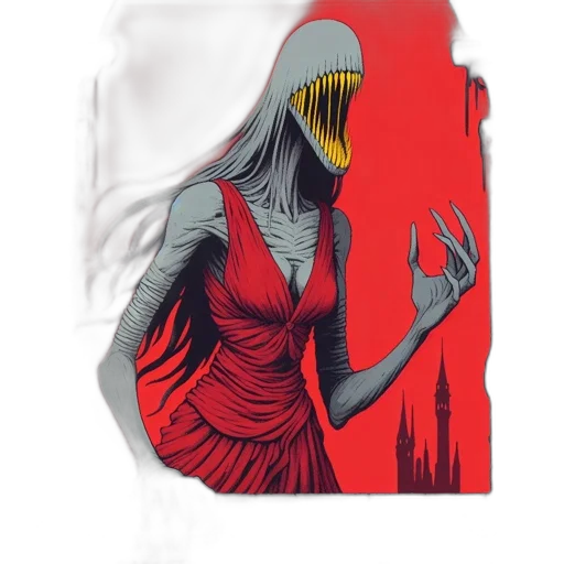 dress, mask, creature, face transparent PNG cut-out
